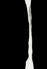 milk splash on black background