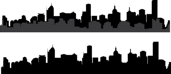 silhouette of city in black interpretation part 7 - 82562059
