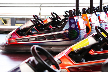 Fototapeta premium Dodgem car, funfair, bumper, ride, fair, vehicle