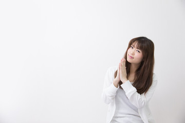 Fototapeta premium 部屋着(白バック)