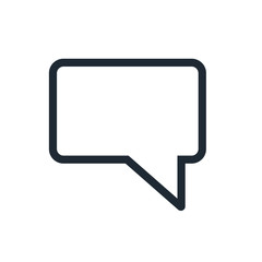 Fototapeta premium chat icon outline