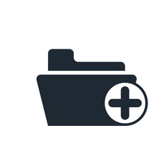 Fototapeta premium directory add icon