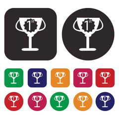 Trophy and prize icons