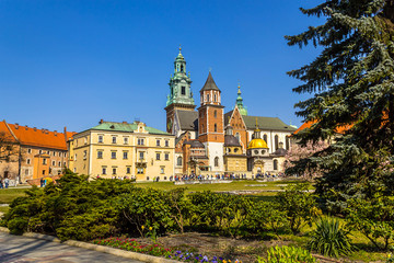 Fototapeta na wymiar Royal Wawel Castle, Krakow, Poland