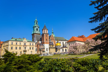 Fototapeta na wymiar Royal Wawel Castle, Krakow, Poland