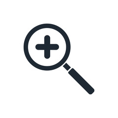 Fototapeta premium icon magnify plus