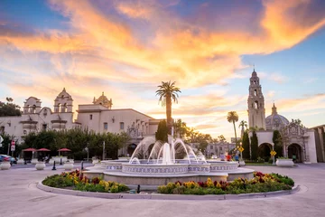 Washable wall murals Central-America San Diego's Balboa Park at twilight in San Diego California