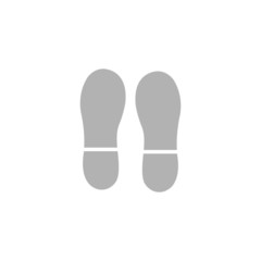 Simple icon marks of shoe soles.