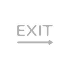 Simple icon exit sign.
