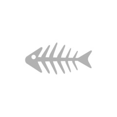 Simple icon skeleton fish.