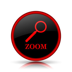 Zoom with loupe icon