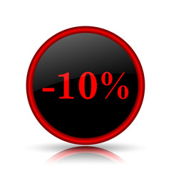 10 percent discount icon