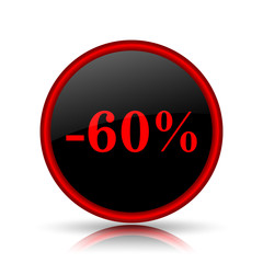 60 percent discount icon