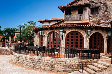 Obraz premium Ancient village Altos de Chavon - Colonial town reconstructed in