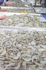 Fresh Shrimp in Thai market
