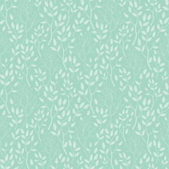 Vector green trees texture seamless pattern background