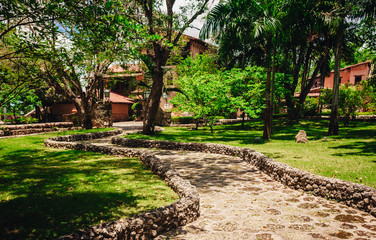 Obraz premium Ancient village Altos de Chavon - Colonial town reconstructed in