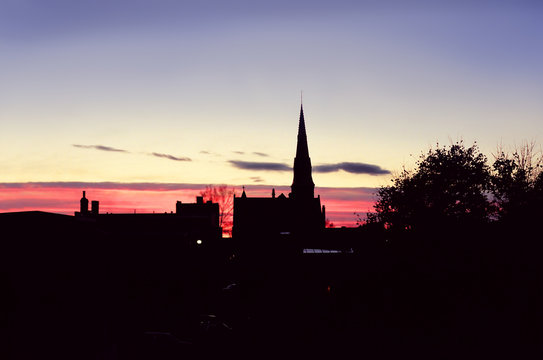 Sunset In Uptown Saint John NB