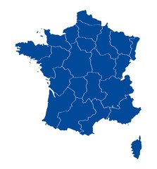 Obraz premium Map of France
