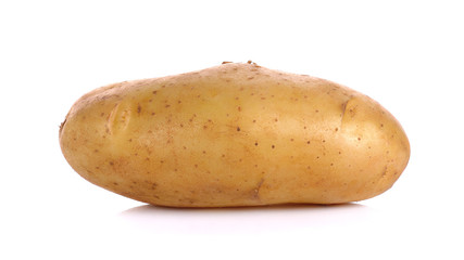 Raw Potato isolated on the white background