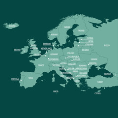 Naklejka premium Europe Map