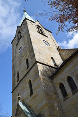 Fototapeta na wymiar Kirchturm in Vehlen