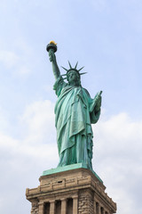 Fototapeta na wymiar Landscape view of The Statue of Liberty