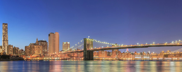 Naklejka na ściany i meble New York City Manhattan midtown panorama