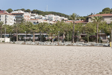 Fototapeta na wymiar The beach of Calella