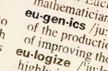 Dictionary definition of word eugenics