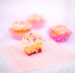 Gluten-Free Pink Mini Cupcakes