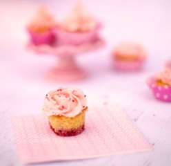 Gluten-Free Pink Mini Cupcakes