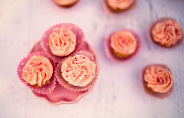 Gluten-Free Pink Mini Cupcakes