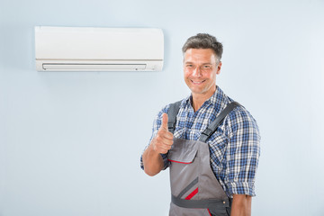 Technician Showing Thumb Up