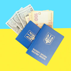 Two Ukrainian passport
