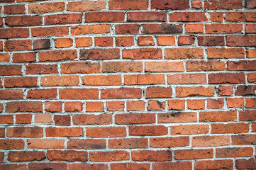 Background of old vintage brick wall