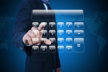 Man showing computer keys