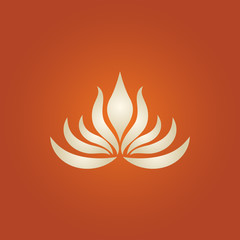 lotus flower logo vector