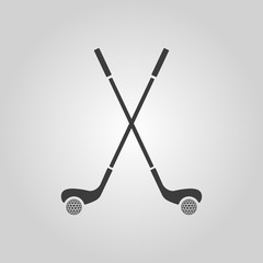 The golf icon. Sport symbol. Flat