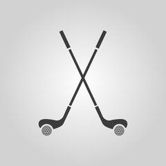The golf icon. Sport symbol. Flat