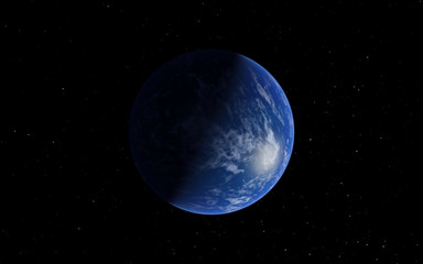 Fototapeta na wymiar Fantastic far away Exo Planet