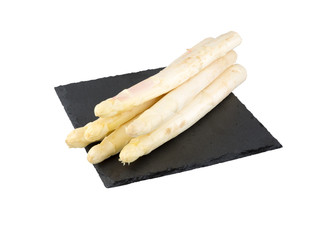 White asparagus on the plate