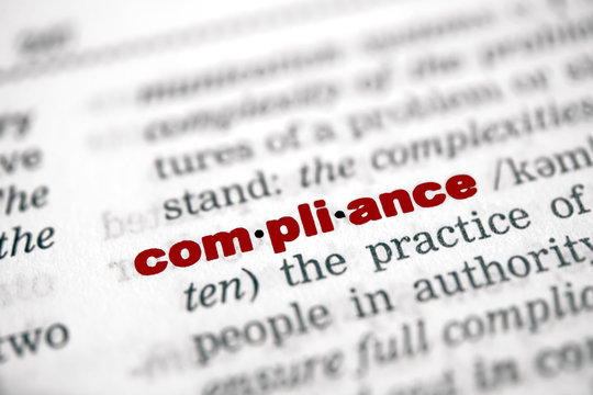 Compliance - rote Schrift