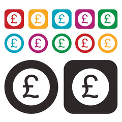 Pound GBP currency icon