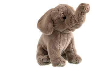Naklejka premium Children's plush elephant