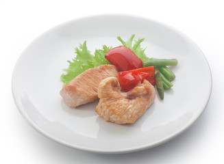 Roasted turkey with vegetables