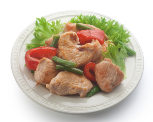 Roasted turkey with vegetables