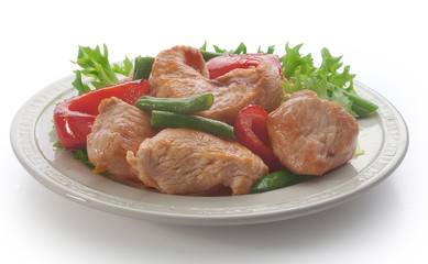Roasted turkey with vegetables
