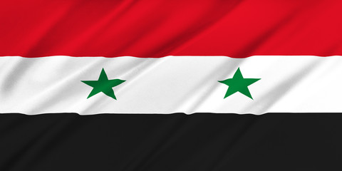 Naklejka premium Flag of Syria