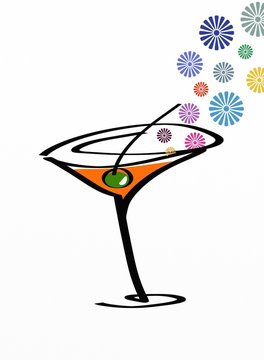 Aperitivo&Cocktail&Fiori